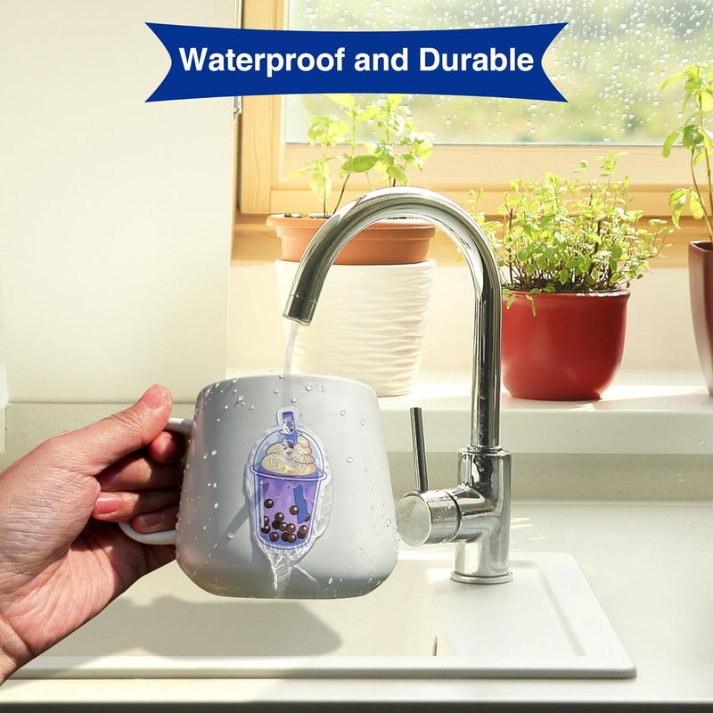 ROFISYNO 11x17 Printable Vinyl Sticker Paper Waterproof, Removable Self Adhesive Vinyl Sticker Sheets for Inkjet and Laser printer, 30 Pack, Tabloid Size, Matte White - Image 3